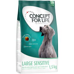 4 x 1 kg / 1.5 kg Concept for Life po posebni ceni! - 4 x 1,5 kg Large Sensitive Cene