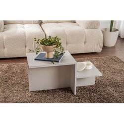 Hanah home Klub sto Harmony, 80x40x40cm, Siva Cijene