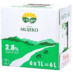 Z Bregov trajno mlijeko 2,8% mm 6x1l XXL Cene