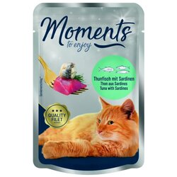 Moments Cat Adult tuna in sardine 70 g vrečka Cene