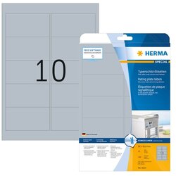 Herma etikete 96,0x50,8 A4/10 1/25 aluminium look ( 02H4223 ) Cene