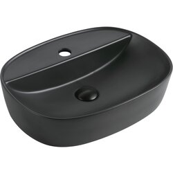 Ceramica lux umivaonik lux art CL459-1 50,5x39x13 matt black 300306 Cene