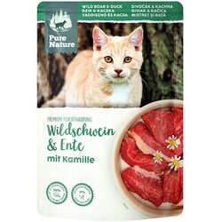 PURE NATURE Feline 12 x 85 g - Divji prašič in raca Cene