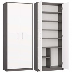 TOP E SHOP Polica Oliv 2D ANTRACIT BELA, (21960640) Cene