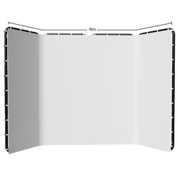 SH+ Stojalo za ozadje, prilagodljiva velikost, posebna tkanina, 240x400cm bela, (5000156787) Cene
