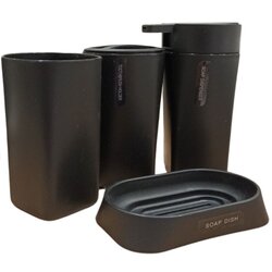 Dekordom set za kupatilo basic 1/4 - black - N11 Cene