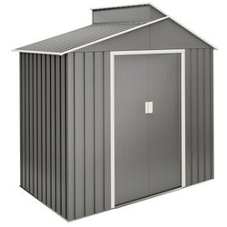 Hoggar Spremište Nuuk V3 (Vanjska dimenzija uklj. krovni prevjes (Š x D): 220 x 129 cm, Čelik, Zelena, Baza: 2,84 m²) Cene