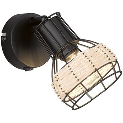 Fischer & Honsel Crna zidna lampa Straw – Cene