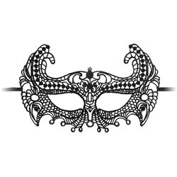 Ouch! Empress Black Lace Mask Black Cene