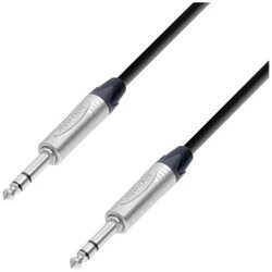 Adam Hall br> 5 STAR BVV 0300 utičnica audio priključni kabel [1x klinken utikač 6.3 mm (stereo) - 1x klinken utikač 6.3 mm (stereo)] 3 m crna Cene