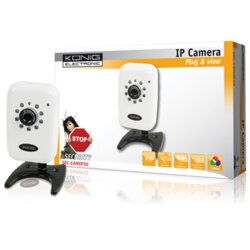 König KONIG IP Unutrašnja Sigurnosna Kamera SEC-CAMIP30, 1/4" VGA, 640x480/320x240, 30fps, Bijela Cene