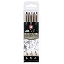 Pigma micron, liner, set, black, 3K ( 672080 ) Cene