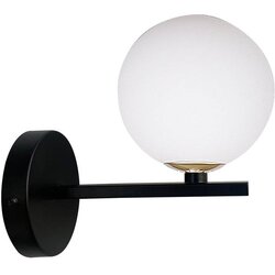 Candellux Lighting kama zidna lampa crna+zlatna 1X28 G9 bela abažur Cene