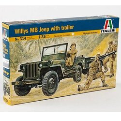 Italeri 1/35 Willys MB vojni Jeep s prikolicom maketa vozila Cene