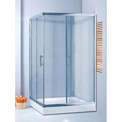 Quartz tuš kabina srebrni ram 90x90x200cm providno staklo Cene