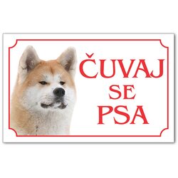 Iguana tabla čuvaj se psa - akita inu Cene