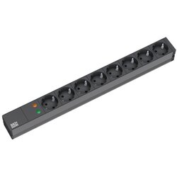 Boschmann 19'' 2m 8x Schuko H05VV-F 3G 1.50mm² power extension 8 AC outlet(s) Black Cene