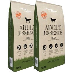 vidaXL Premium suha pasja hrana Adult Essence Beef 2 kosa 30 kg, (20655034) Cene