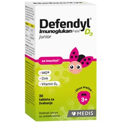 Medis Defendyl® imunoglukan P4H® D3 junior 30 tableta za žvakanje Cene