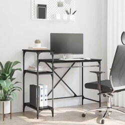 vidaXL Stol Crni hrast 105 x 50 x 90 cm Konstruirano drvo Cijene