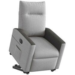 Maison Chic Električni naslanjač - Relax naslanjač s funkcijo vstajanja svetlo siv blago, (22061714) Cene