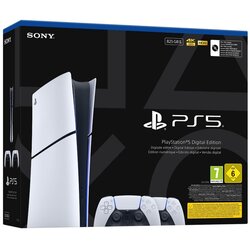 Sony PlayStation Konzola 5 Slim Digital Edition 825GB+2 kontrolera bela Cene