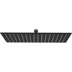 vidaXL Glava za tuš od nehrđajućeg čelika 40 x 30 cm pravokutna crna Cijene