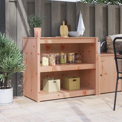 vidaXL Zunanji kuhinjski kabinet 106x55x92 cm Polno les douglasov bor Cene