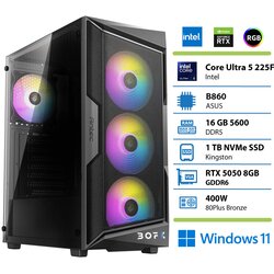 BOFX Namizni računalnik TAURI 5 U5 225 16GB 1TB RTX5050 W11H|Gaming, (5000117367) Cene