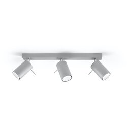 Nice Lamps Siva stropna svetilka Etna, dolžina 45 cm Cene