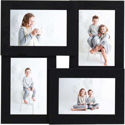 vidaXL Okvir za 4 fotografije (13 x 18 cm) crni MDF Cijene