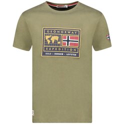 Geographical Norway Muška majica Jofoten db 254, Kaki Cene