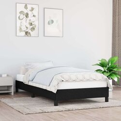  Za krevet crni 80 x 200 cm od tkanine Cijene