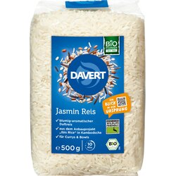 Davert Bio jasminov riž, beli (Wildlife friendly) - 500 g Cene