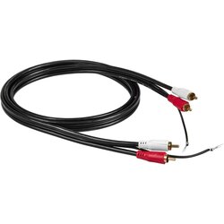 RCA Cinch Audio Priključni kabel [1x Muški cinch konektor - 1x Muški cinch konektor] 1.5 m Crna Cene