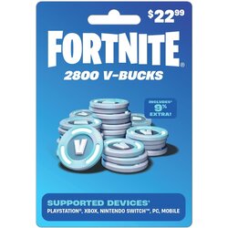 Fortnite 2800 V-Bucks za Nintendo Switch (brez kartončka) Cene