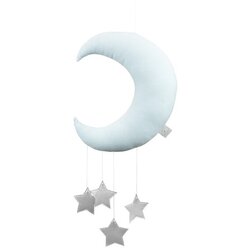 Dekorativni mjesec Silver Stars - Plavi Cene