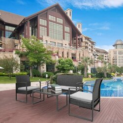 Lounge Baštenska Garden Relax set za 4 osobe sa jastucima Cene