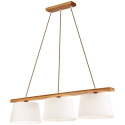 LAMKUR Luster na sajli AIDA 3xE27/60W/230V, prečnik 25 cm, hrast Cene