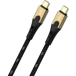 Oehlbach USB kabel USB 3.2 gen. 2 (USB 3.1 gen. 2) USB-C® vtič\, USB-C® vtič 2.00 m črna/zlata D1C9532, (20416186) Cene