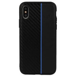 Moto CARBON MASKICA ZA SAMSUNG GALAXY A6 2018 CRNA S PLAVOM TRAKOM Cene