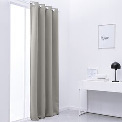 Today Zavese, žaluzije Rideau Occultant 140/240 Polyester Essential Dune Siva Cene