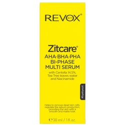 REVOX B77 Zitcare AHA BHA PHA Bi-Phase Multi Serum dvofazni serum za zaglađivanje i matiranje lica 30 ml Cene