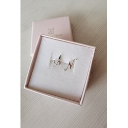 Jewelry Nikolić srebrne minđuše - inicijali Cene