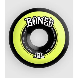 Bones Wheels 100's Originals V4 Wide 54mm Kolešcki white yellow Cene
