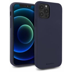 Goospery Soft Feeling silikonski ovitek za iPhone 12 / 12 Pro - moder Cene
