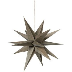 Broste Copenhagen DECO ETOILE 'VENUS' BOIS Siva Cijene
