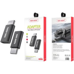 Ven-Dens Adapter Type - C Mužjak na Žensku - Crna Cene