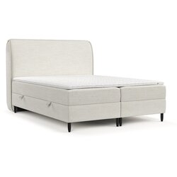 Maison de Rêve Kremno bela boxspring postelja s prostorom za shranjevanje 180x200 cm Melba – Cene