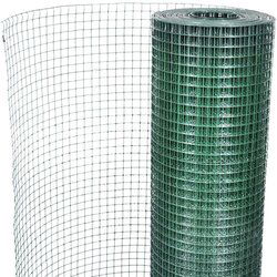 vidaXL Zicna ograja pocinkana s PVC oblogo 10x1 m zelena Cene